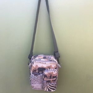 Pioneer Express Safari Print Cross Body Handbag